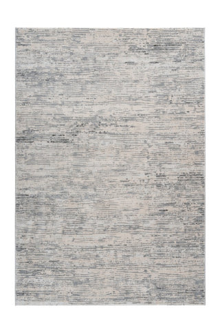 Silver Beige Textured Modern Rug