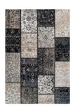 Cocoon 990 Silver and Black Modern Checkered Rug - Lalee Designer Rugs