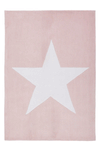Dream 700 Powder Pink Kids Rugs with White Star - Lalee Designer Rugs
