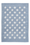 Dream 701 Pastel Blue Kids Rug with White Stars - Lalee Designer Rugs