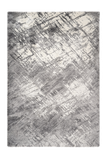 Harmony 401 Abstract Silver Rug with Jagged Lines - Lalee Designer Rugs