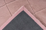 Impulse 600 Powder Pink Very Soft Fluffy Diamond Rug
