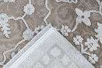 Pierre Cardin - Opera 500 High Quality Beige-Silver Floral Rug - Lalee Designer Rugs