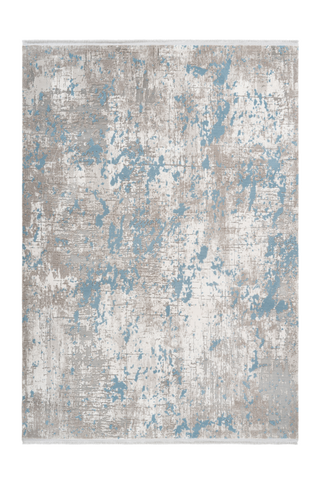 Pierre Cardin - Opera 501 Silver-Blue High Quality Abstract Rug - Lalee Designer Rugs