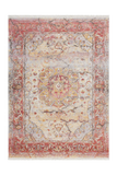 Vintage 701 Faded Multi-colour Rug with Centre Medallion - Lalee Designer Rugs
