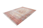 Vintage 701 Faded Multi-colour Rug with Centre Medallion - Lalee Designer Rugs