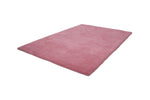 Velvet 500 Shaggy Plain Pebble Pink Rug with Soft Touch - Lalee Designer Rugs